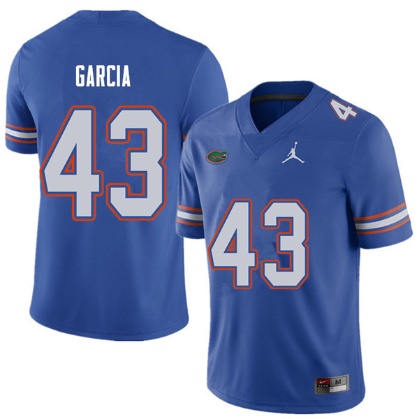 Jordan Brand Men #43 Cristian Garcia Florida Gators College Football Jerseys Sale-Royal